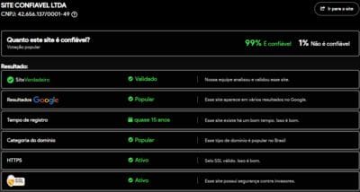 Site verificado e verdadeiro:5597com